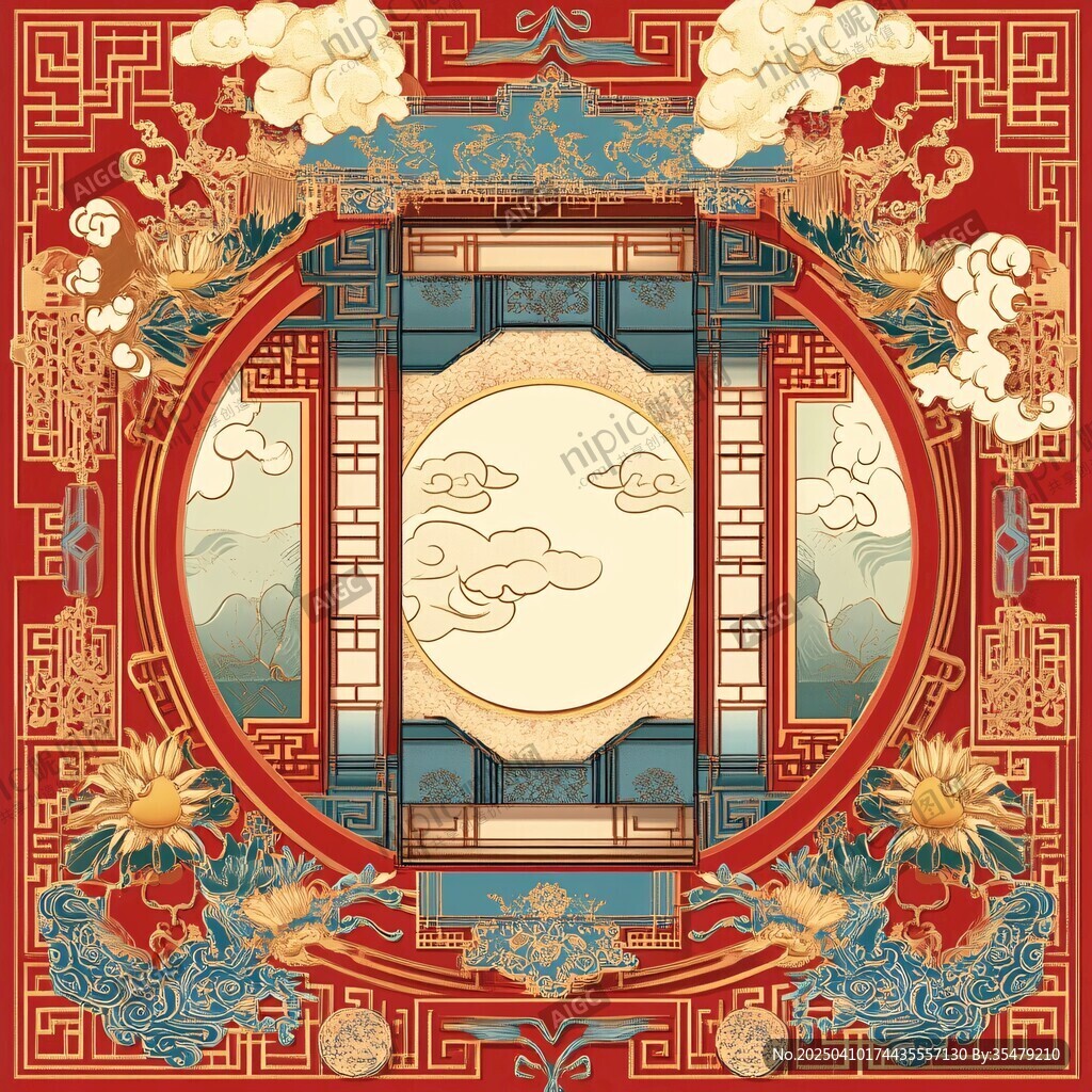中式古典國風傳統裝飾畫