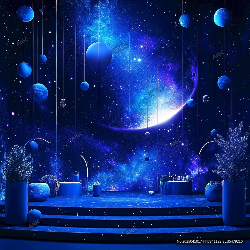 夢幻星空主題浪漫場景