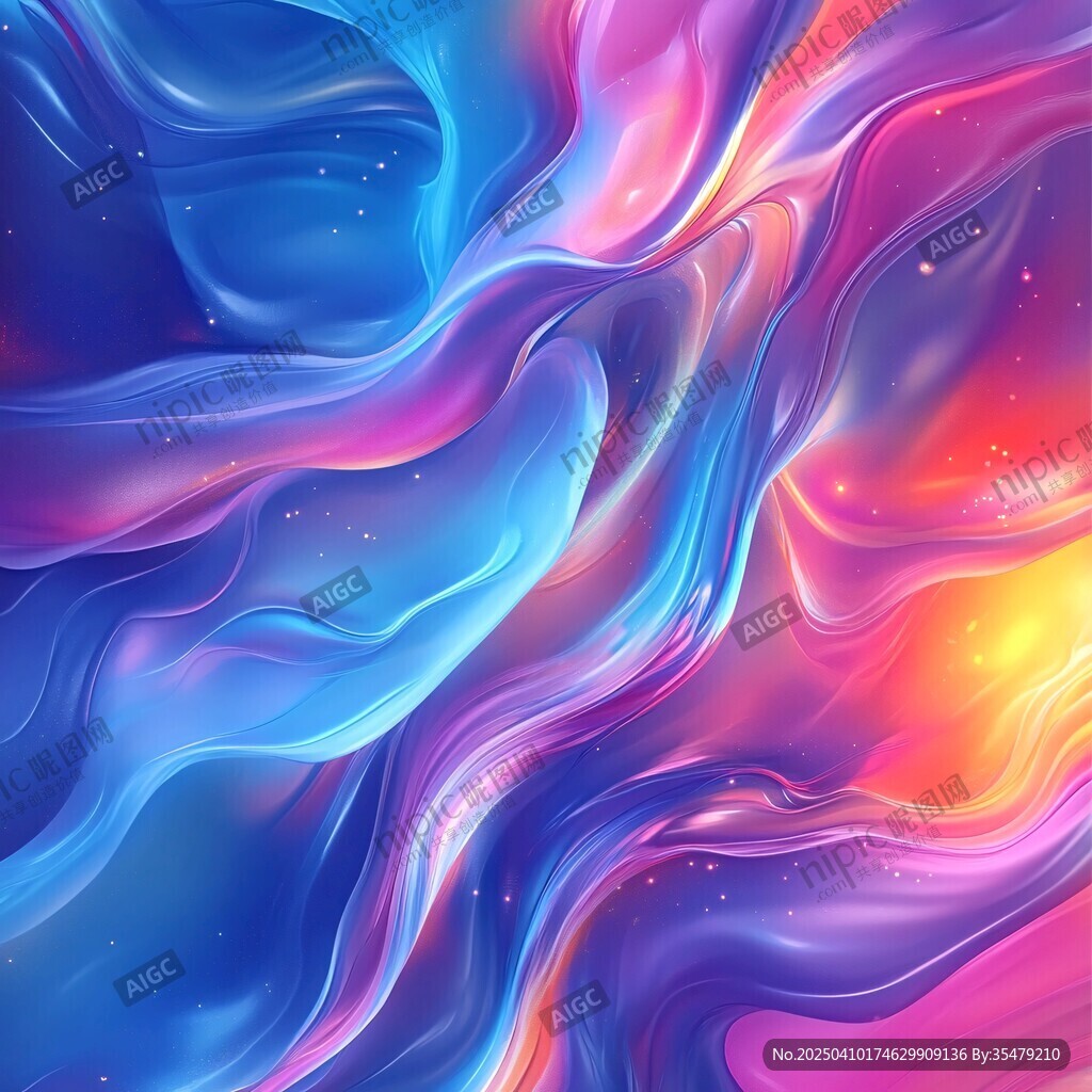 梦幻流体色彩抽象艺术图 梦幻流体色彩抽象艺术图