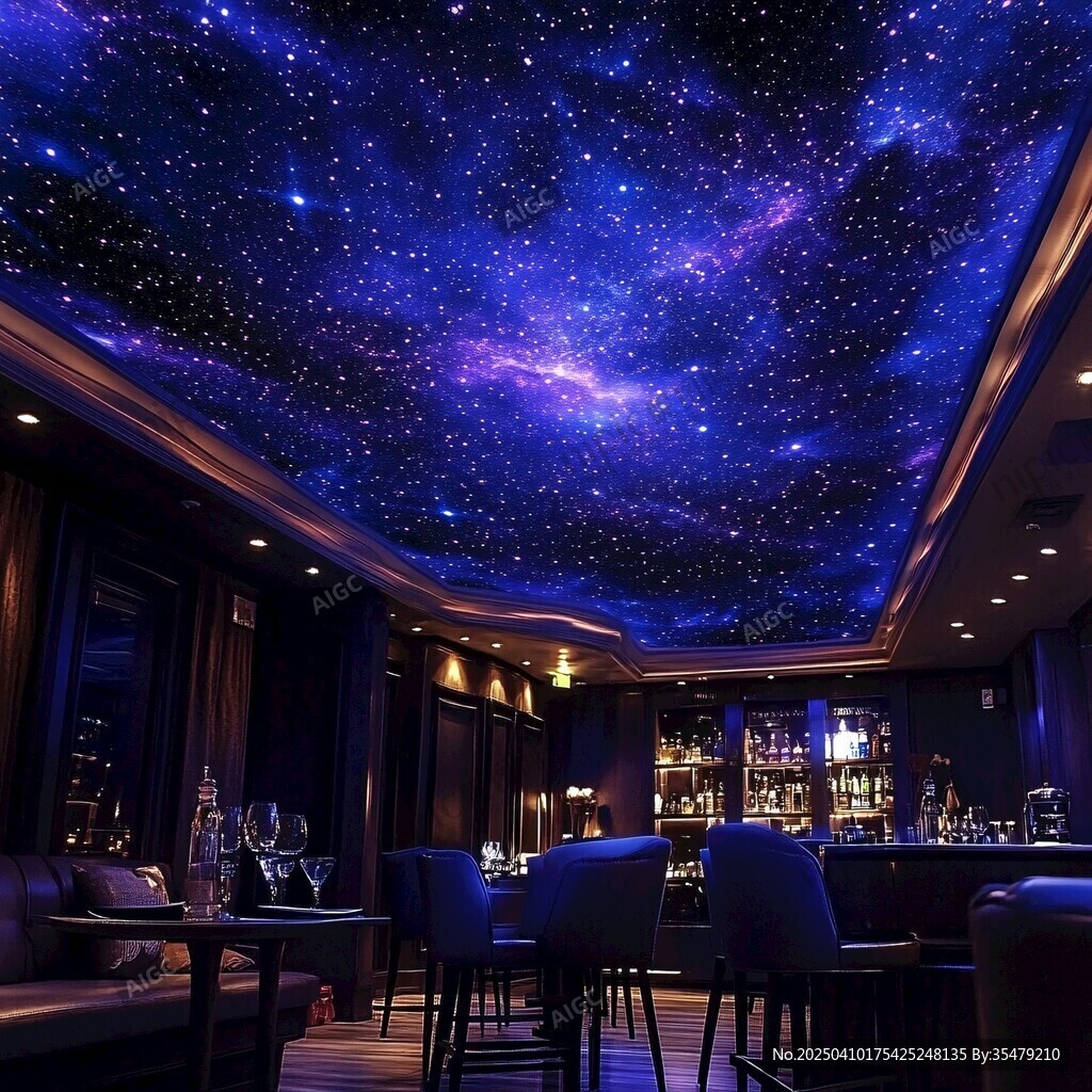 星空主題室內(nèi)酒吧場景
