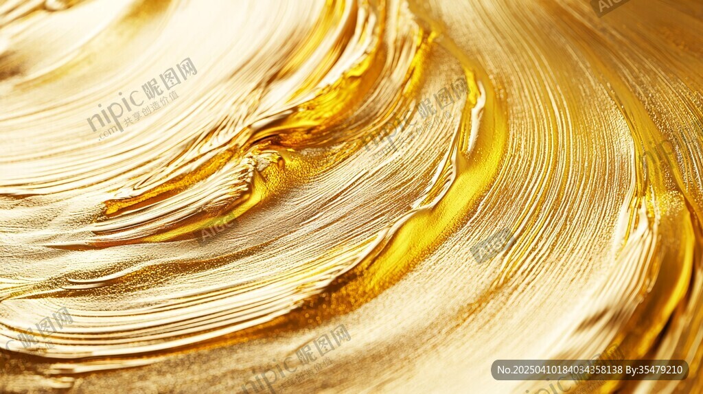 金色流動(dòng)紋理藝術(shù)畫(huà)面
