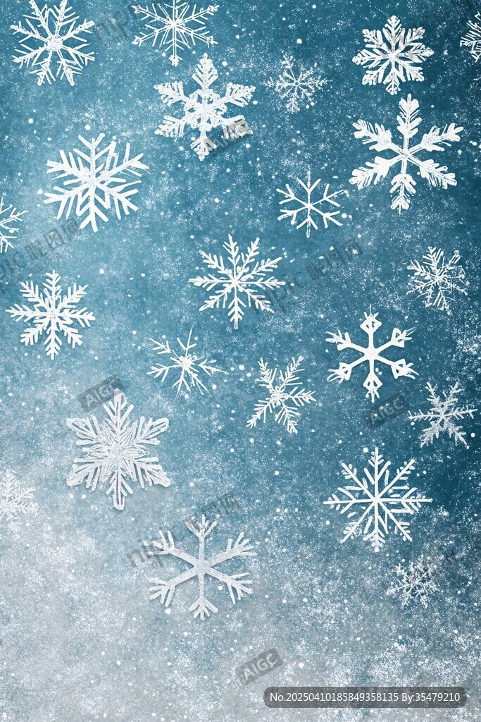 夢幻雪花背景圖