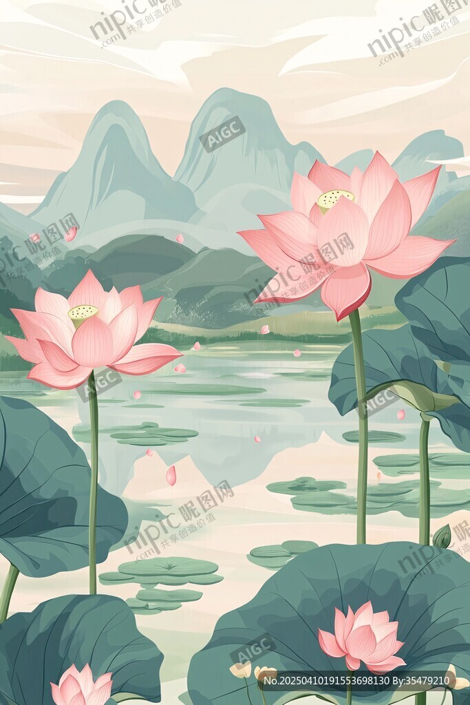 夏日荷塘美景