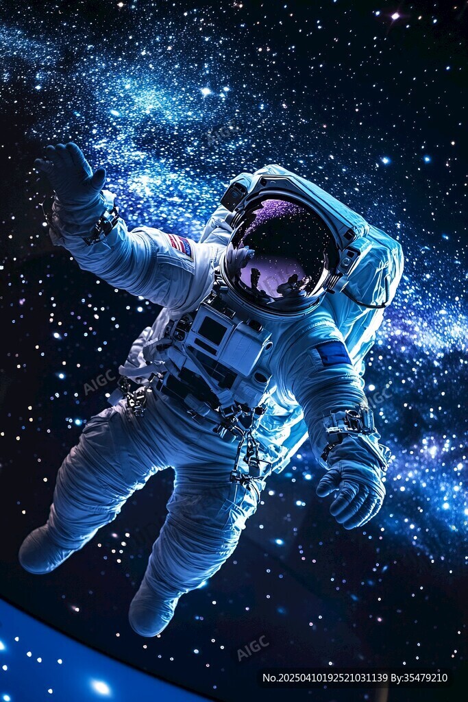 遨游太空的宇航員