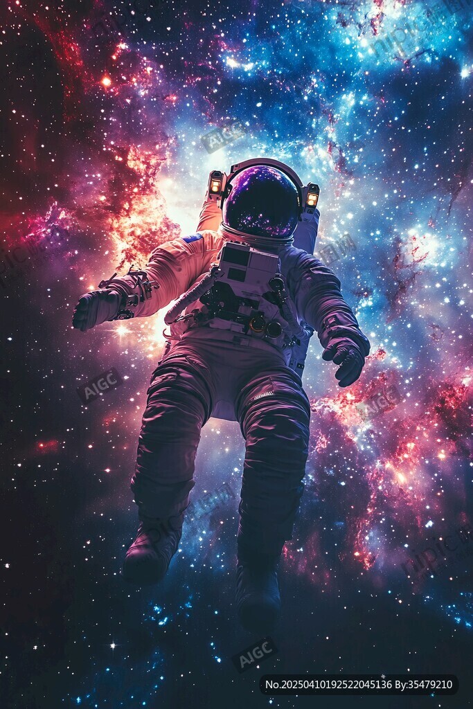 遨游星河的宇航員