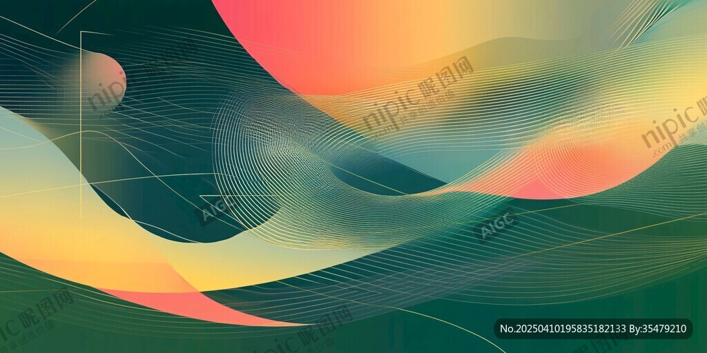 抽象動感色彩流體藝術(shù)圖