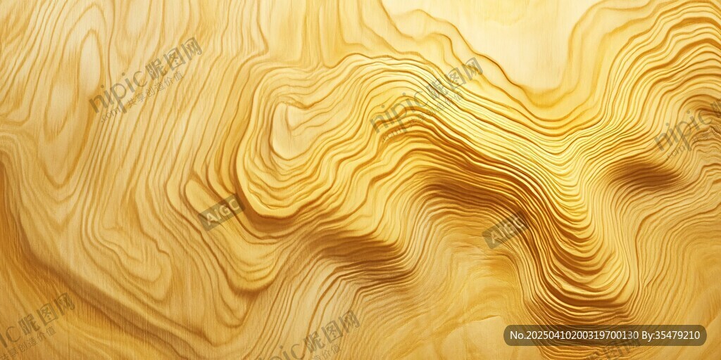 金色波浪紋理藝術(shù)背景