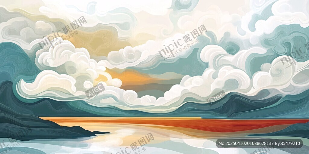夢(mèng)幻云海下的絢麗山河