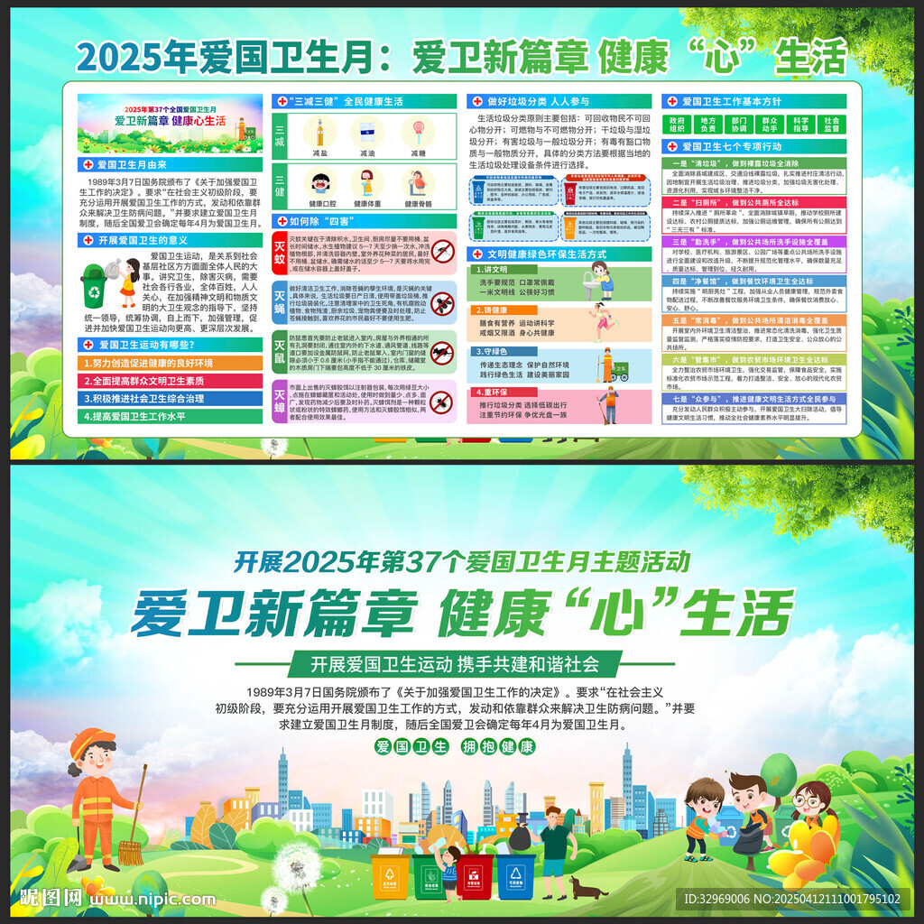 2025愛國衛(wèi)生月宣傳欄