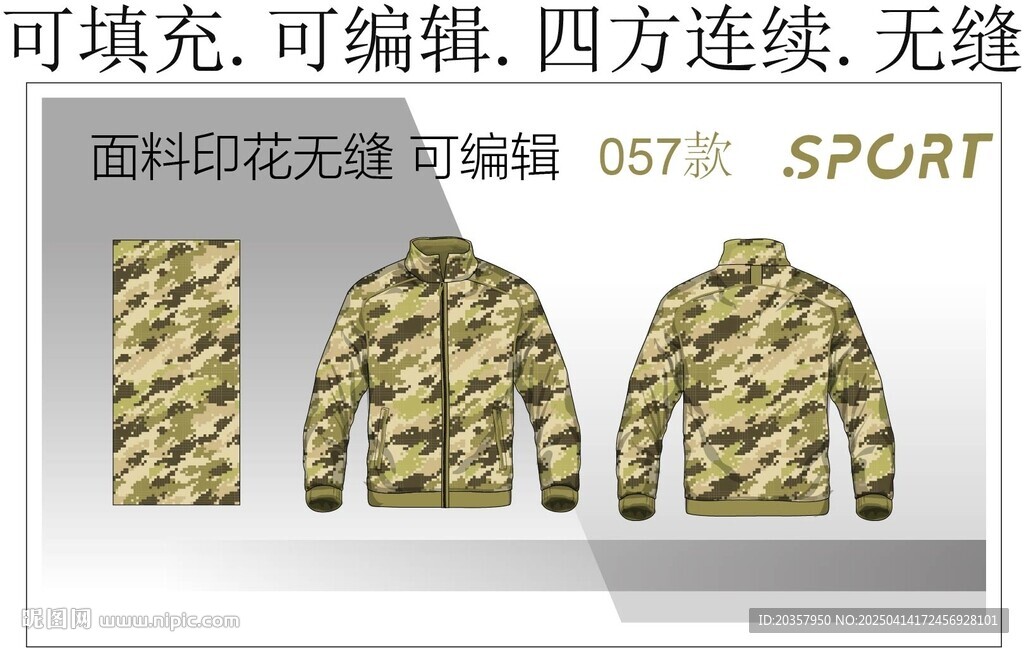 男裝夾克 迷彩印花 戶外裝設計