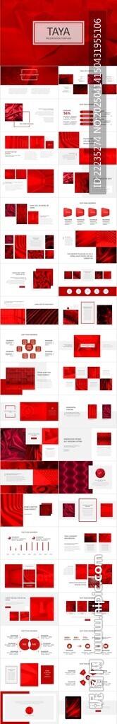 紅色商務畫冊PPT