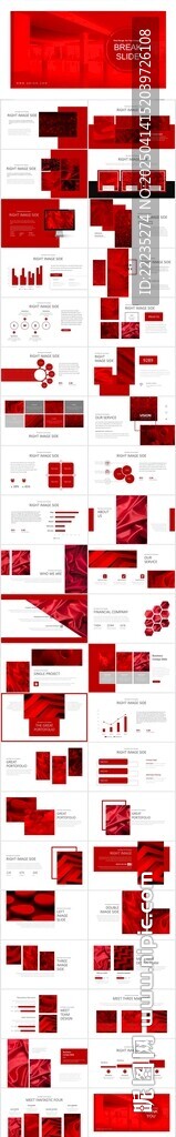 紅色商務畫冊PPT