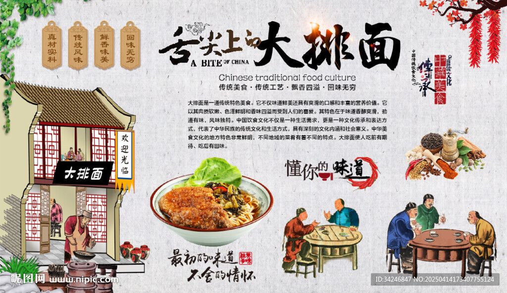 大排面背景墻