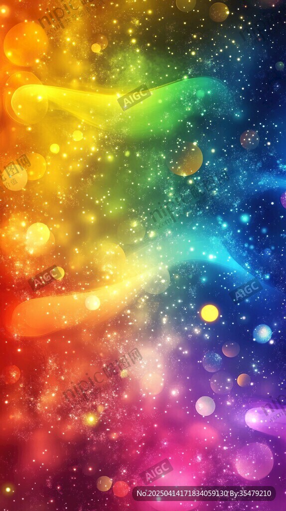 夢幻炫彩星空背景圖