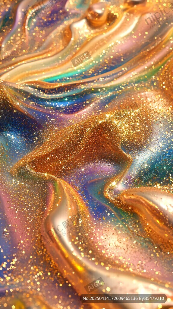 夢幻炫彩流動閃光紋理