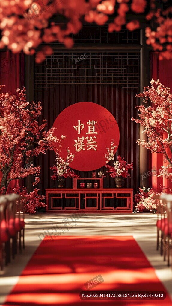 中式婚禮典雅浪漫場(chǎng)景