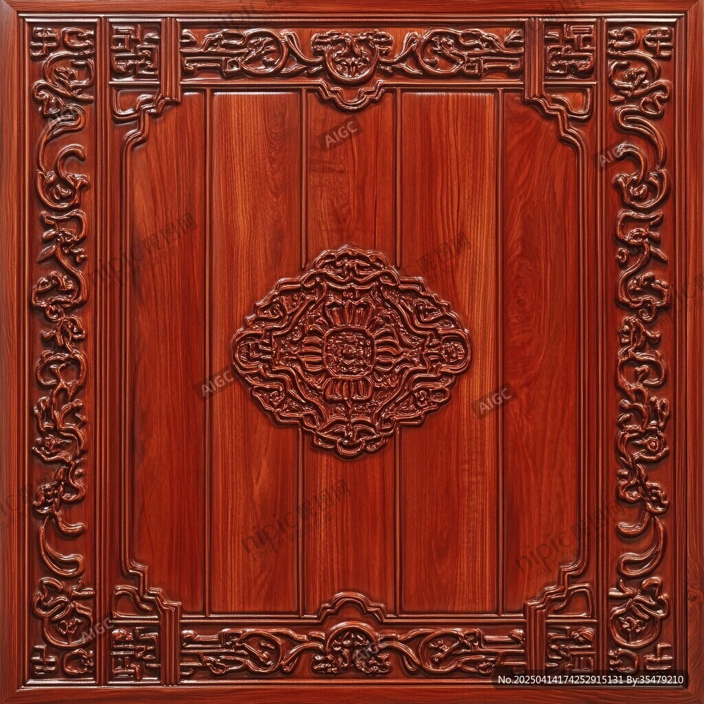 中式木雕實(shí)木門精美圖案