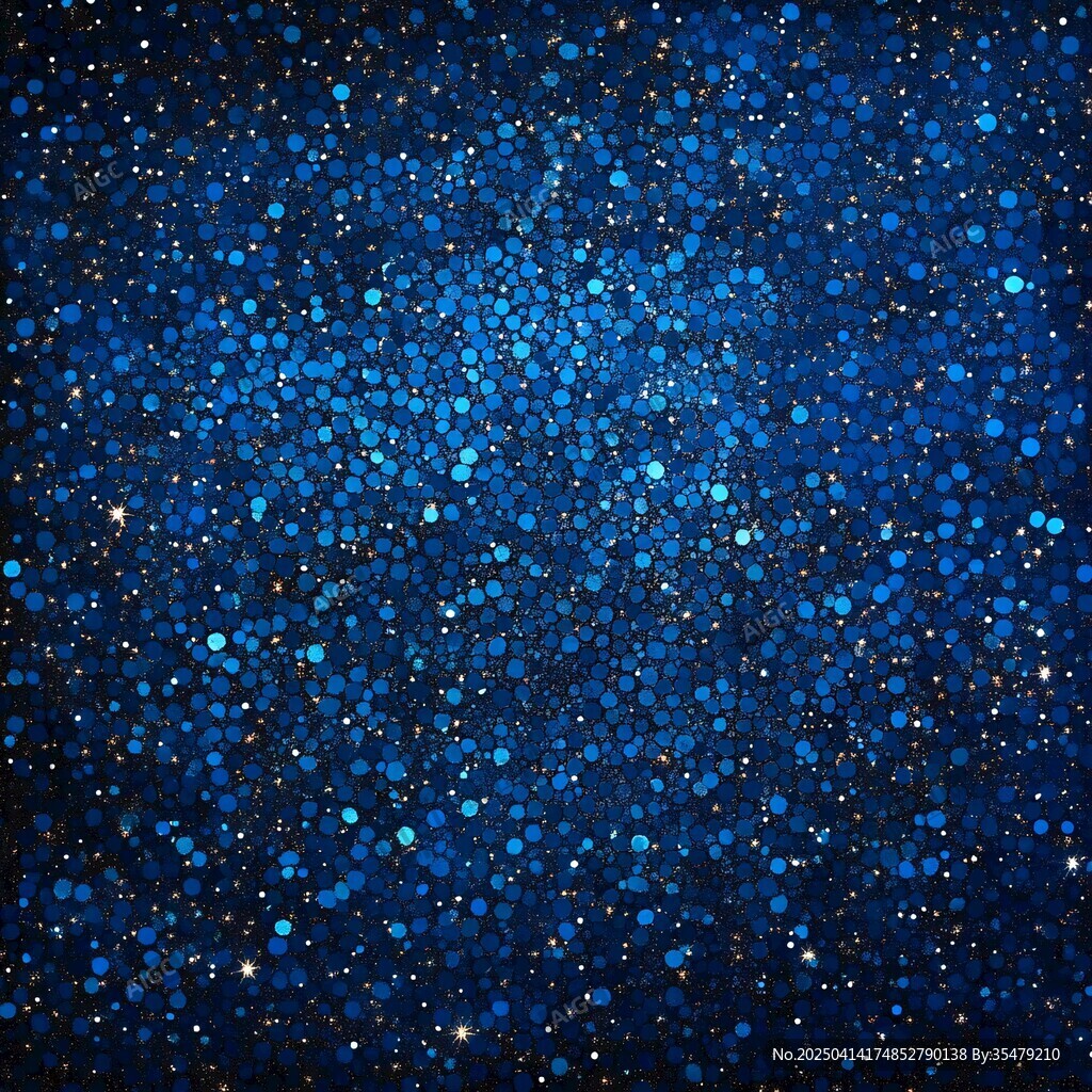 夢幻藍色光斑星空背景圖