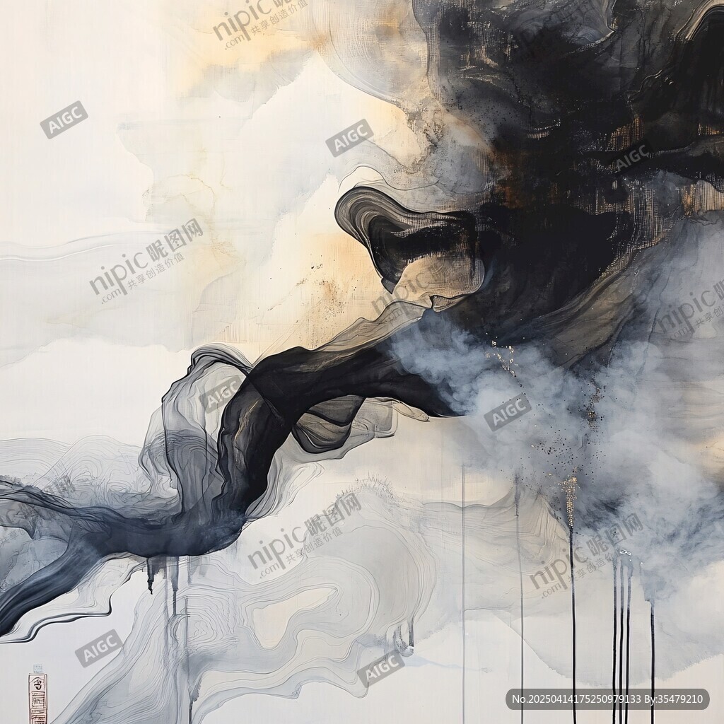 水墨抽象意境畫