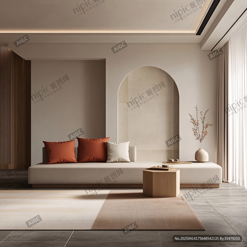簡(jiǎn)約風(fēng)客廳的靜謐一角