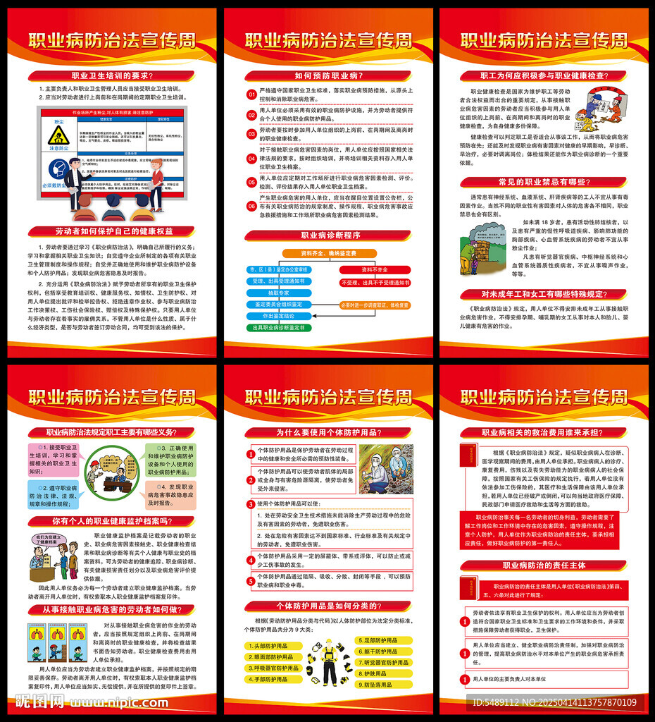 職業(yè)病防治海報