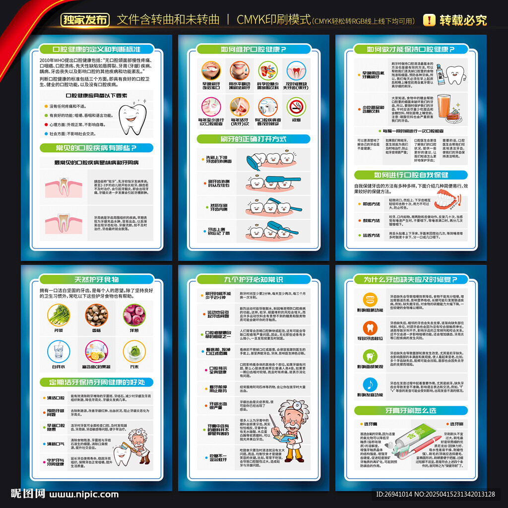 口腔知識(shí)海報(bào)