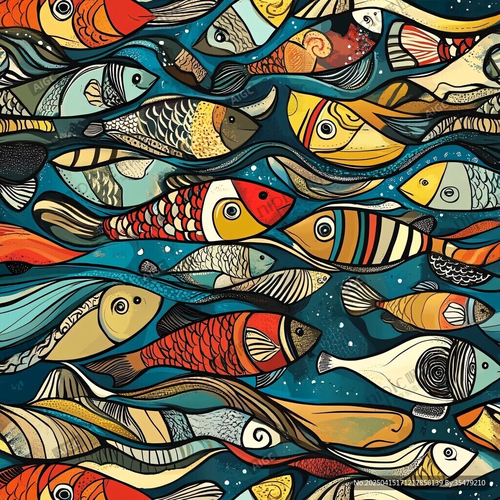 多彩魚兒暢游夢幻海洋世界