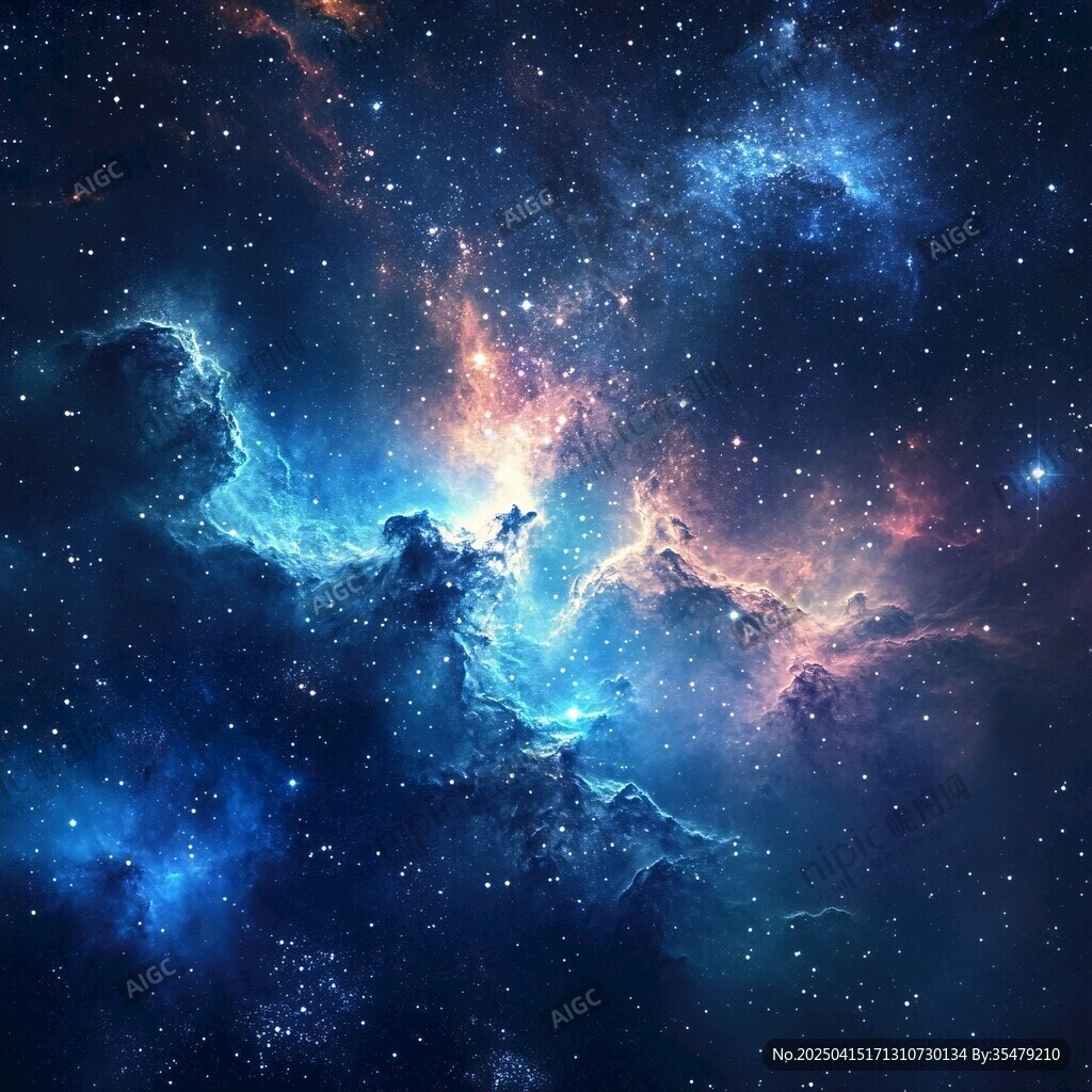 夢幻絢麗的星云宇宙景象
