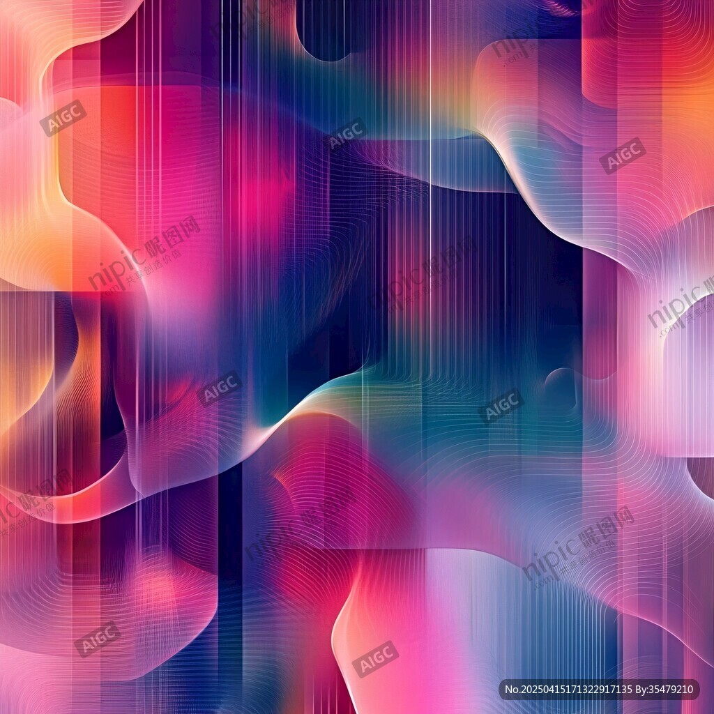 夢(mèng)幻漸變流體抽象背景圖