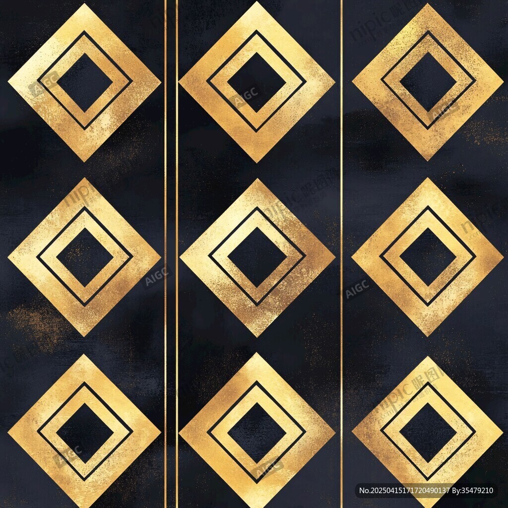 黑金幾何圖案紋理背景