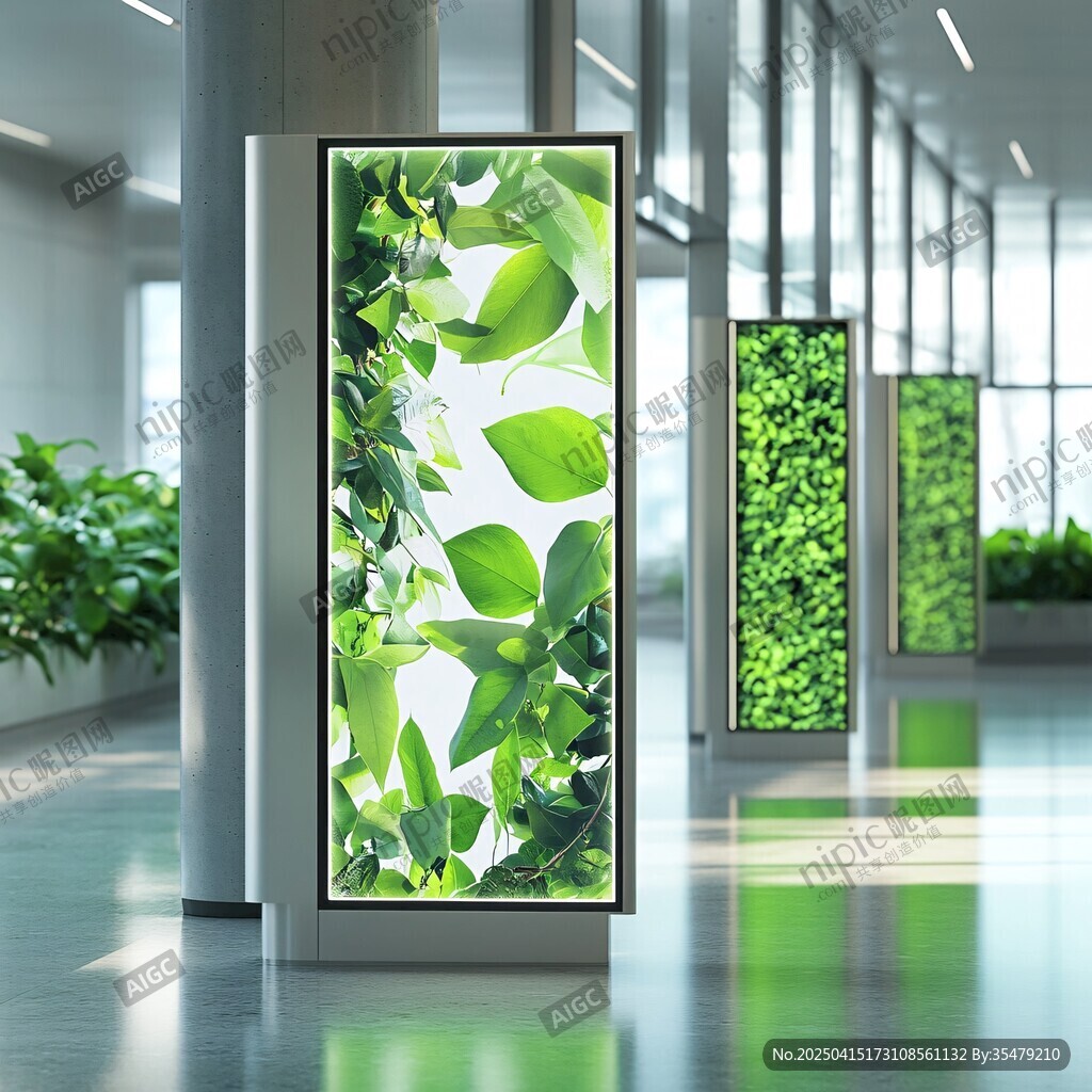 室內(nèi)綠植電子屏裝飾景觀