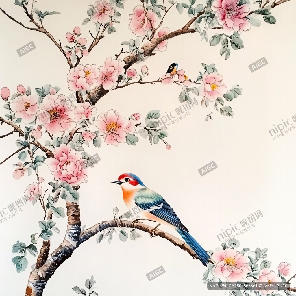 花鳥圖 枝頭春光