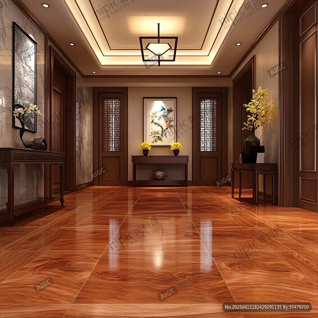 中式典雅玄關(guān)空間展示