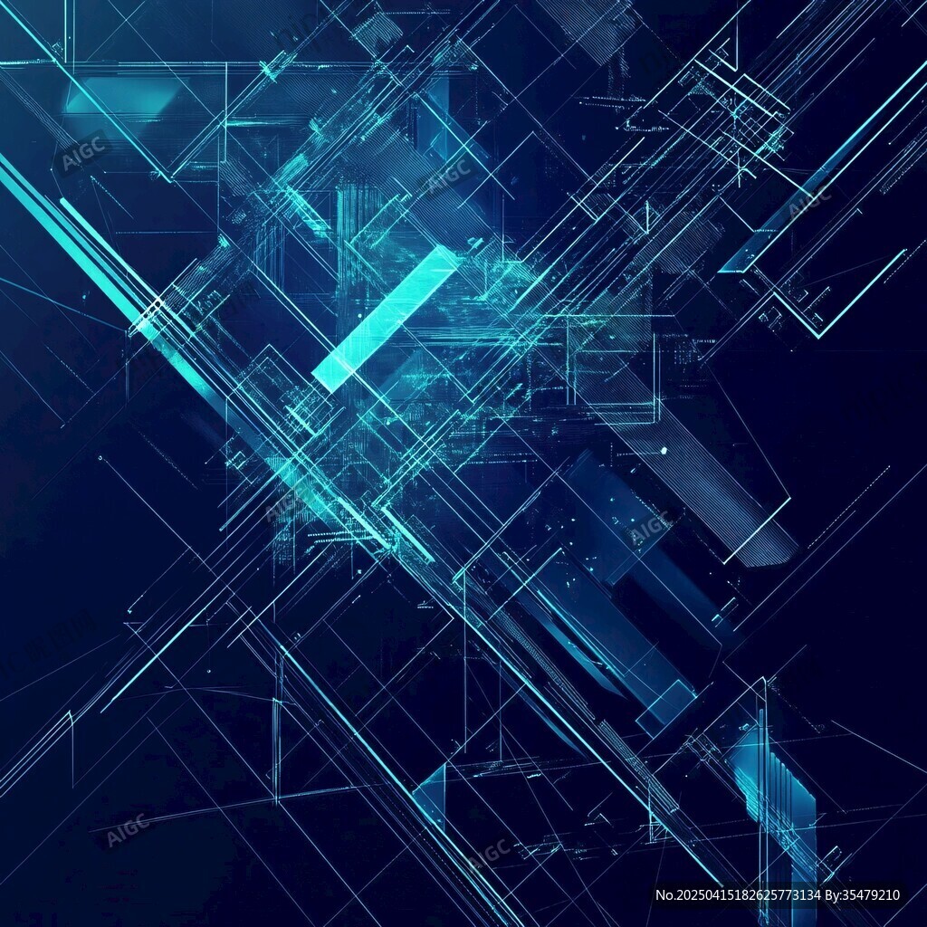 科技感線條抽象背景圖