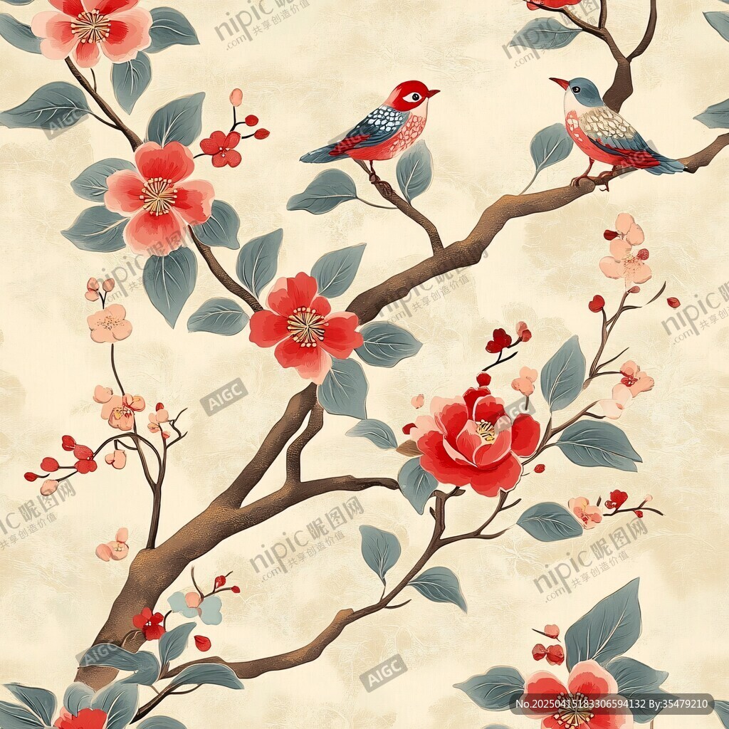 花鳥枝頭圖