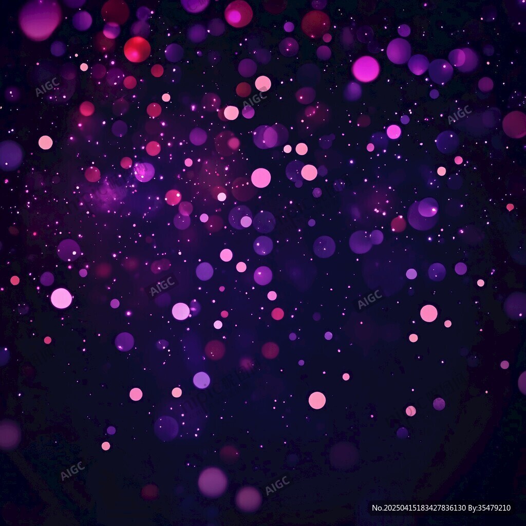 夢幻紫色光斑背景效果