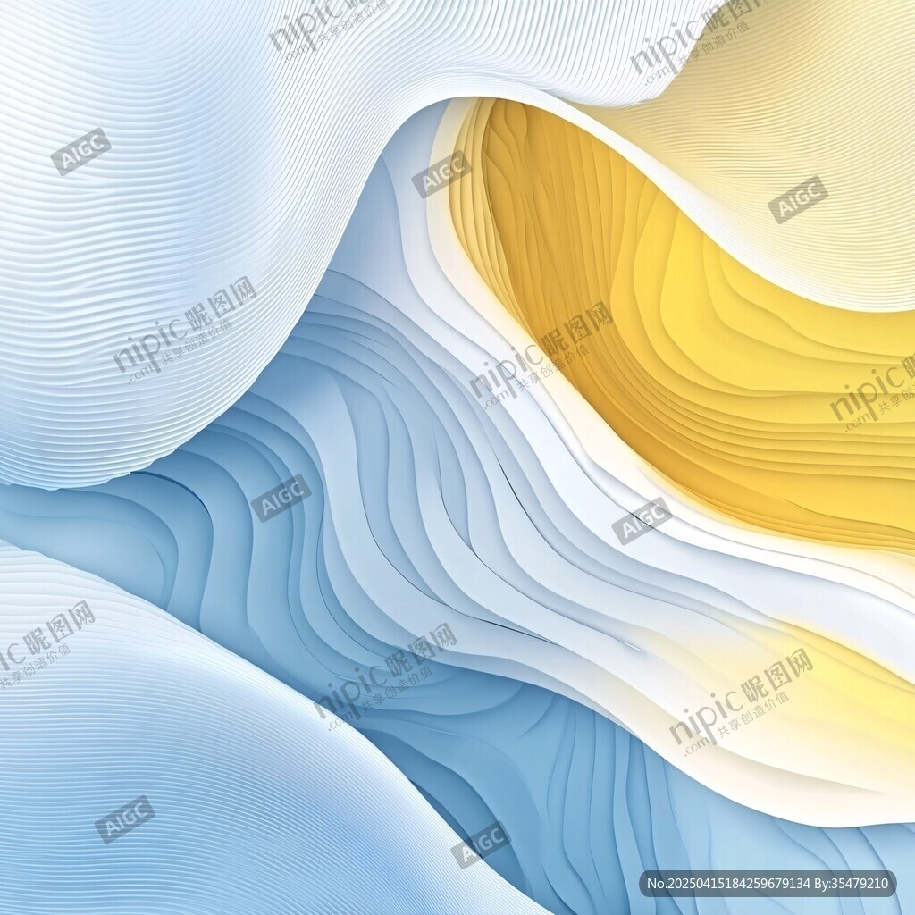 藍黃漸變流體藝術(shù)背景圖