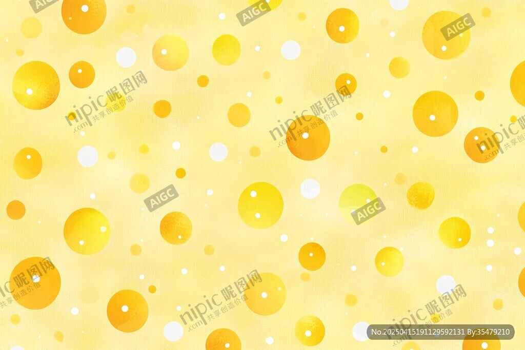 黃色圓點(diǎn)水彩背景圖案