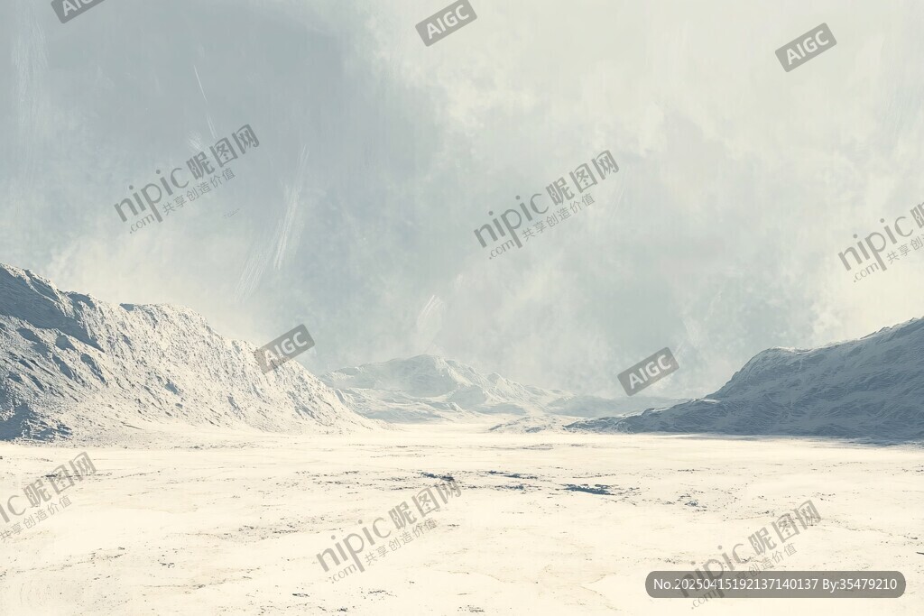 極地冰雪荒原壯麗景觀