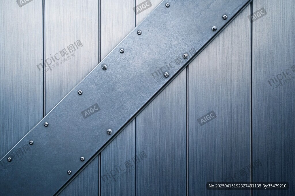 金屬質(zhì)感鉚釘加固門板