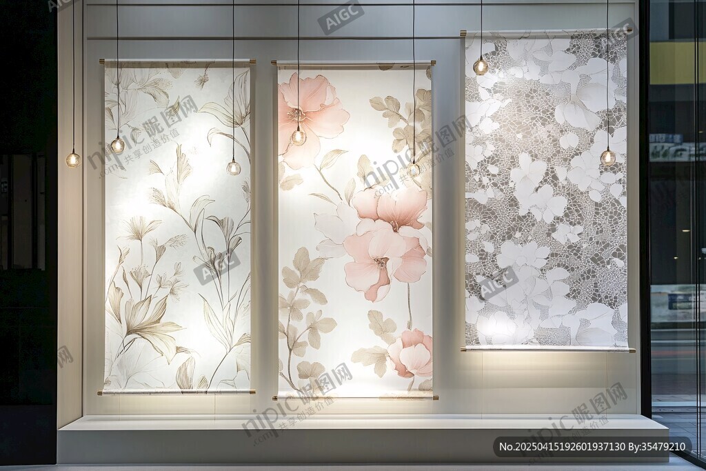 精美花卉玻璃裝飾展示