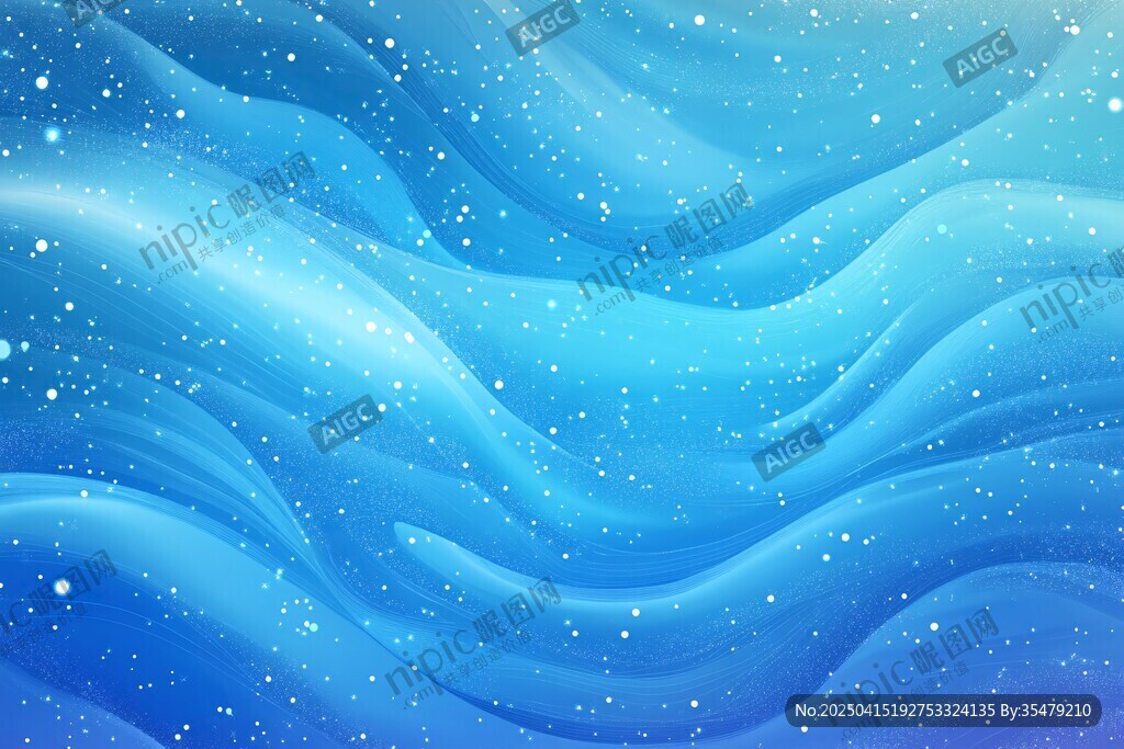 夢(mèng)幻藍(lán)色星空波浪背景