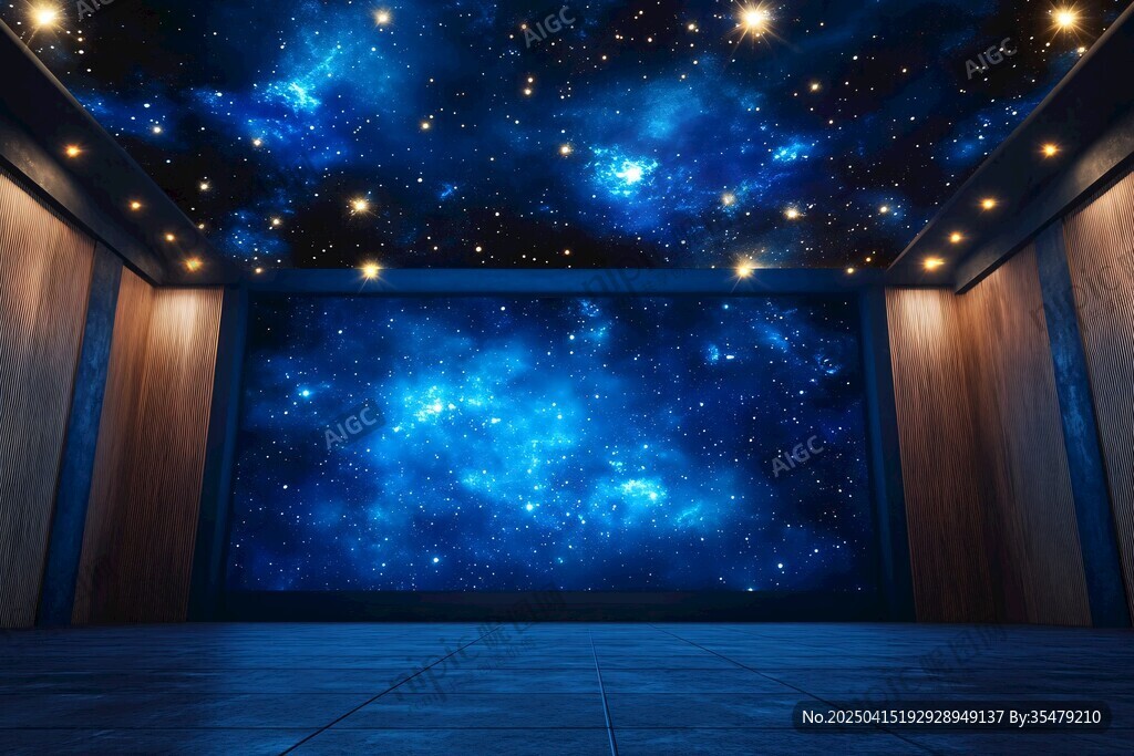 夢幻星空主題室內(nèi)空間