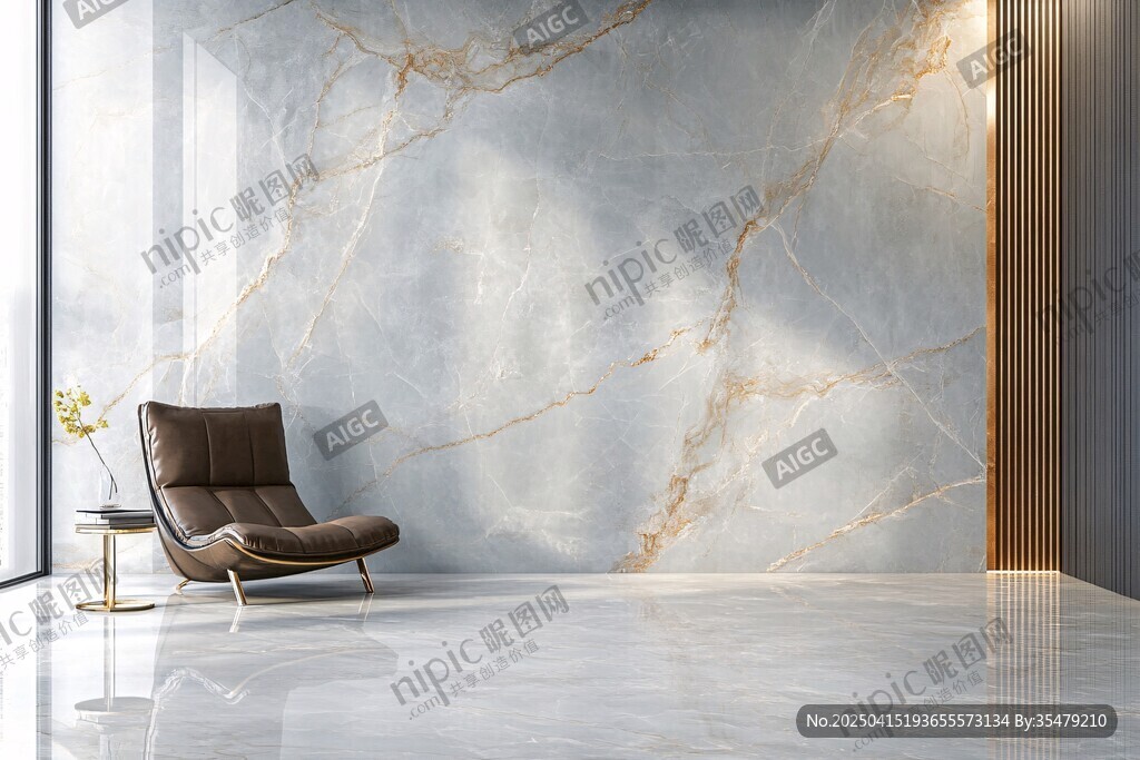 現(xiàn)代簡約大理石墻面室內(nèi)景