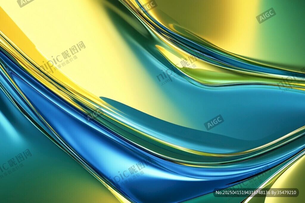 炫彩流動金屬質(zhì)感背景圖
