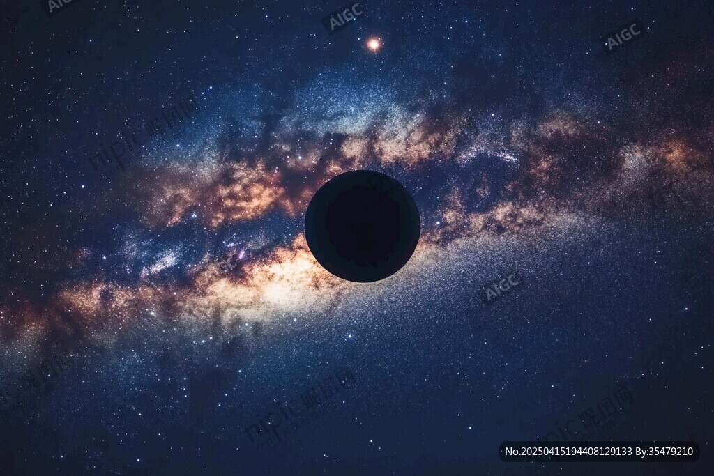 宇宙中的神秘黑色星球