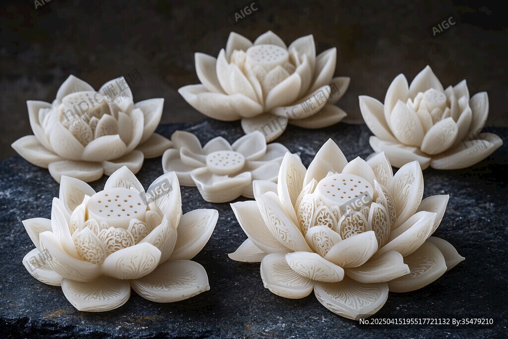 白玉蓮花擺件 精致優(yōu)雅