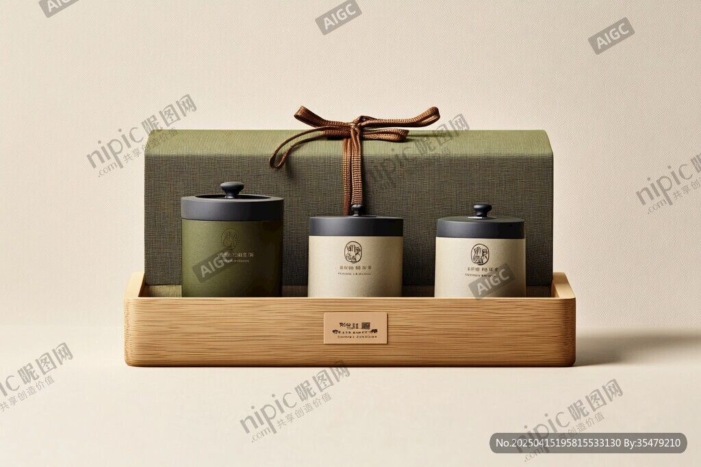 雅致茶葉禮盒套裝展示