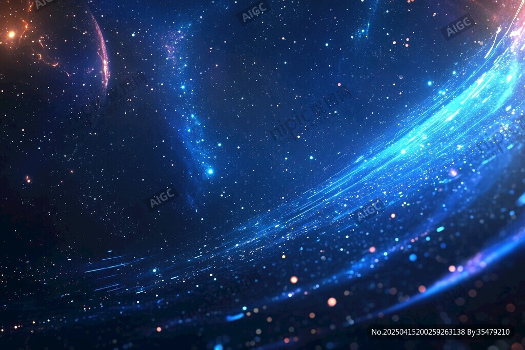 夢(mèng)幻星空宇宙粒子景象