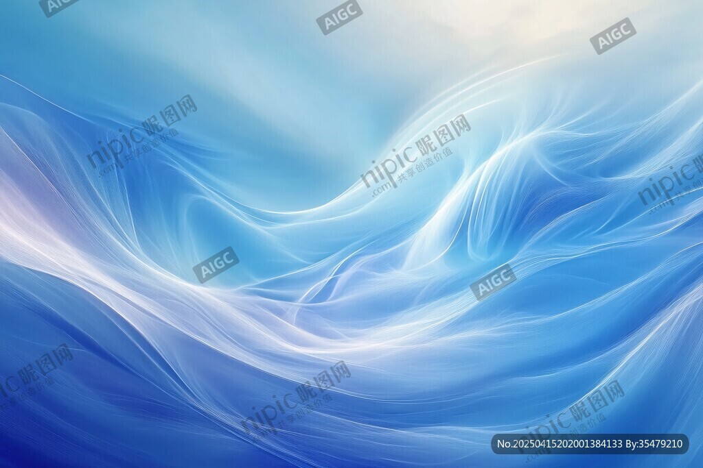 夢(mèng)幻藍(lán)色流動(dòng)波紋背景